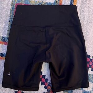 Women's Lululemon Black Bike Shorts - Size 8